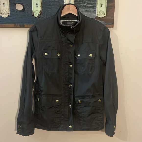 J. Crew Olive Green Boyfriend Relaxed Fit Field Jacket Size XS - Picture 11 of 16